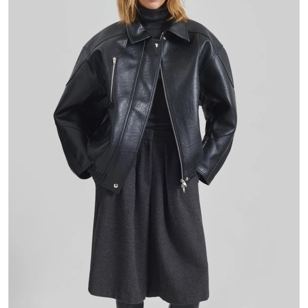 Frankie Shop Enora Leather Jacket